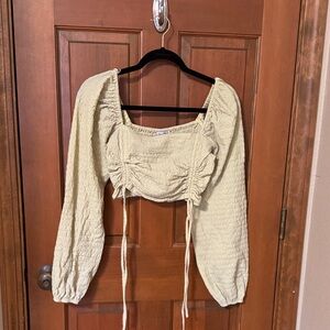 Sophie Rue light greenTextured Blouse